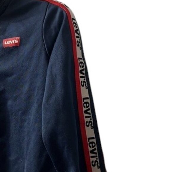 Vintage Levi's Boy's 3T Navy Full Zip Spellout Jacket - Picture 6 of 11